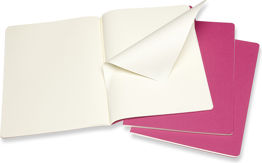 Moleskine Cahier Journals Σημειωματάρια XL, χωρίς γραμμές, μαύρα, 3 τμχ