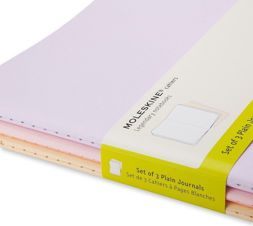 Moleskine Cahier Journals XL Bilježnice bez linija crne 3 kom.