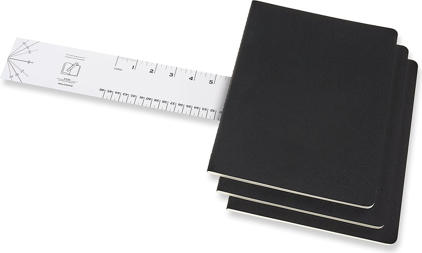 Moleskine Cahier Journals XL Bilježnice točkaste crne 3 kom.