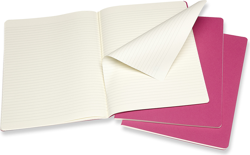 Moleskine Cahier Journals XL Τετράδια ριγέ, μαύρα, 3 τμχ