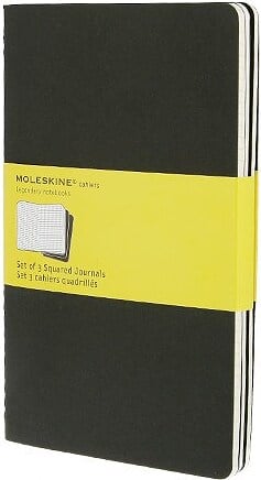 Moleskine Cahier Kaustik L ruuduline 3 tk.