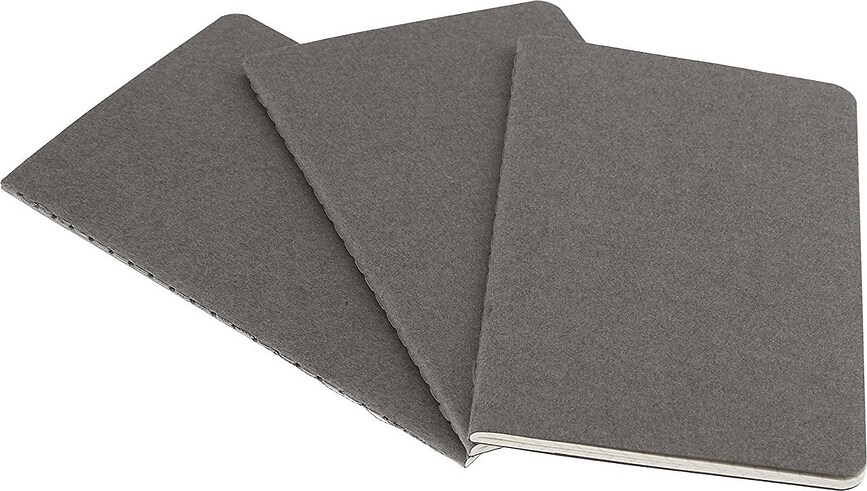 Moleskine Cahier Zvezki črtasti, L, roza, 3 kosi