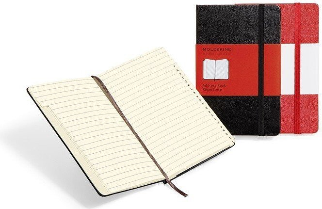 Moleskine Carnet d'adresses de poche, noir