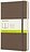 Moleskine Carnet uni, taille L, brun terre