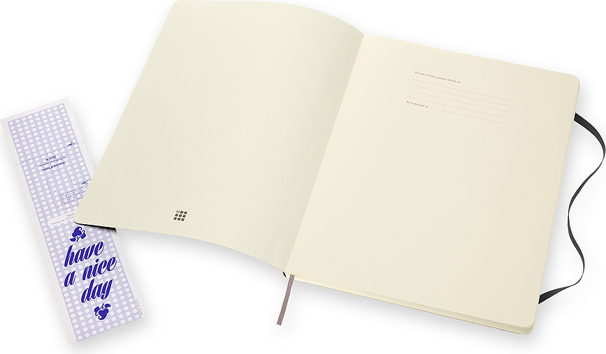 Moleskine Classic Beležnica, gladka, mehka vezava, XXL, 192 strani, črna