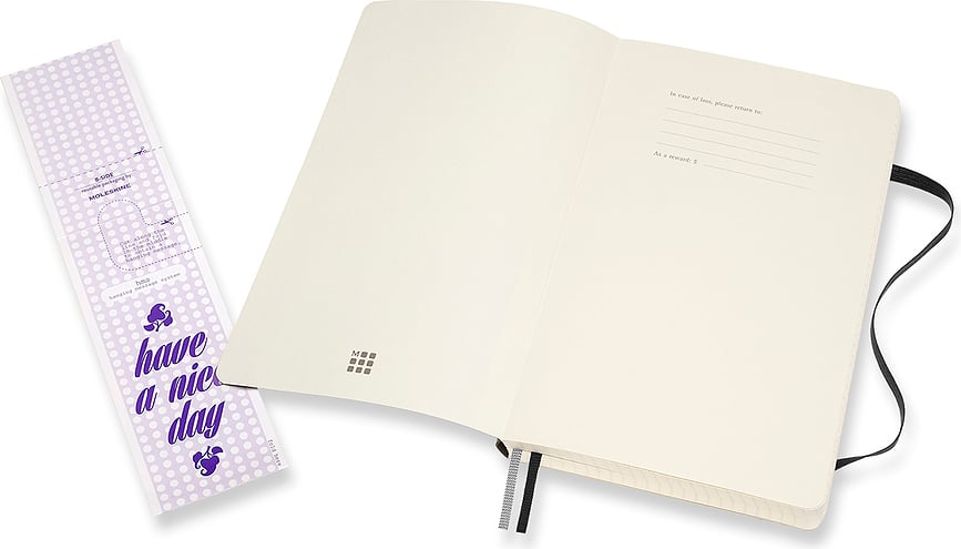 Moleskine Classic Bilježnica karirana L 400 stranica crna meke korice