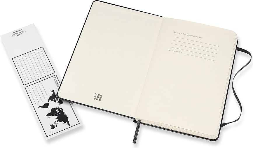 Moleskine Classic M Bilježnica na kvadratiće 208 stranica tvrdi uvez safirna