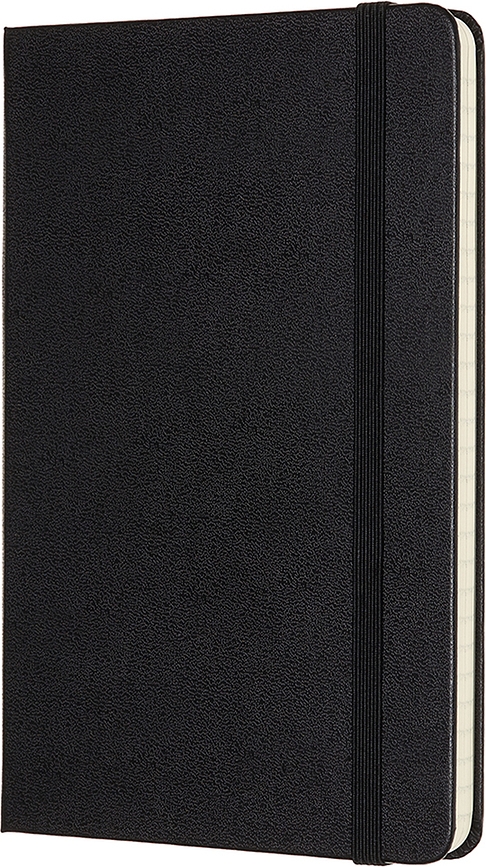 Moleskine Classic Bilježnica s crtama M 208 stranica tvrdi uvez crna