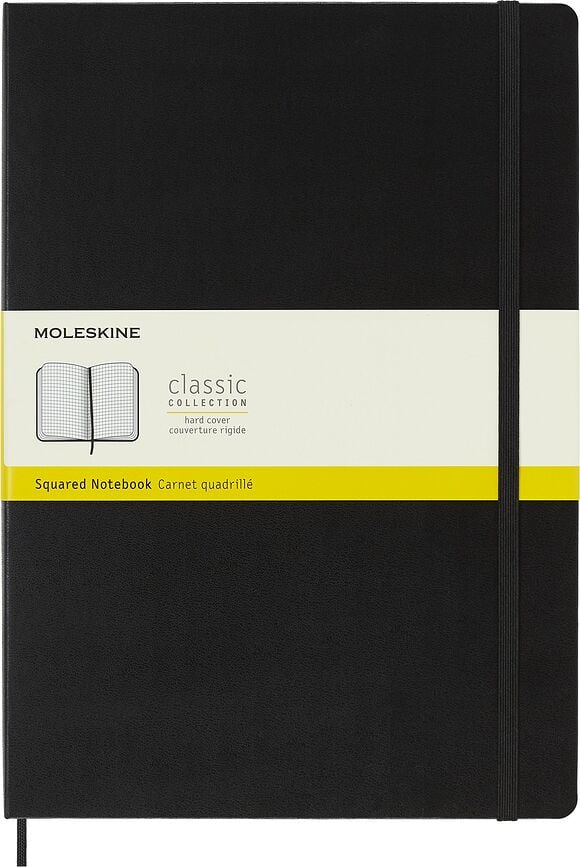 Moleskine Classic Bilježnica na kvadratiće tvrdi uvez A4 192 stranice crna