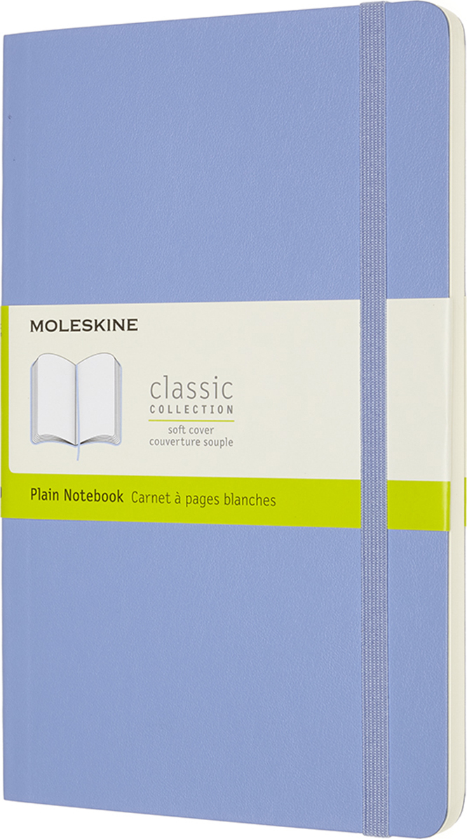 Moleskine Classic Blanko Notizbuch L 192 Seiten mit weichem Einband himmelblau