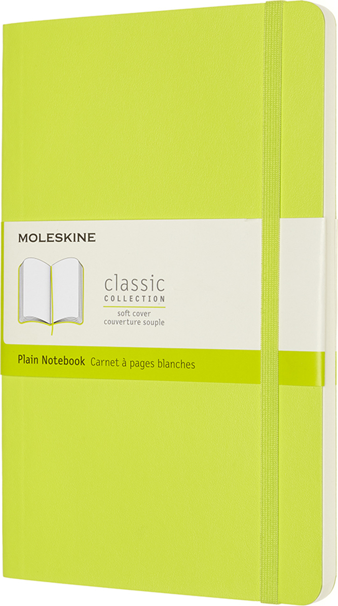 Moleskine Classic Blanko Notizbuch L 192 Seiten mit weichem Einband Limette