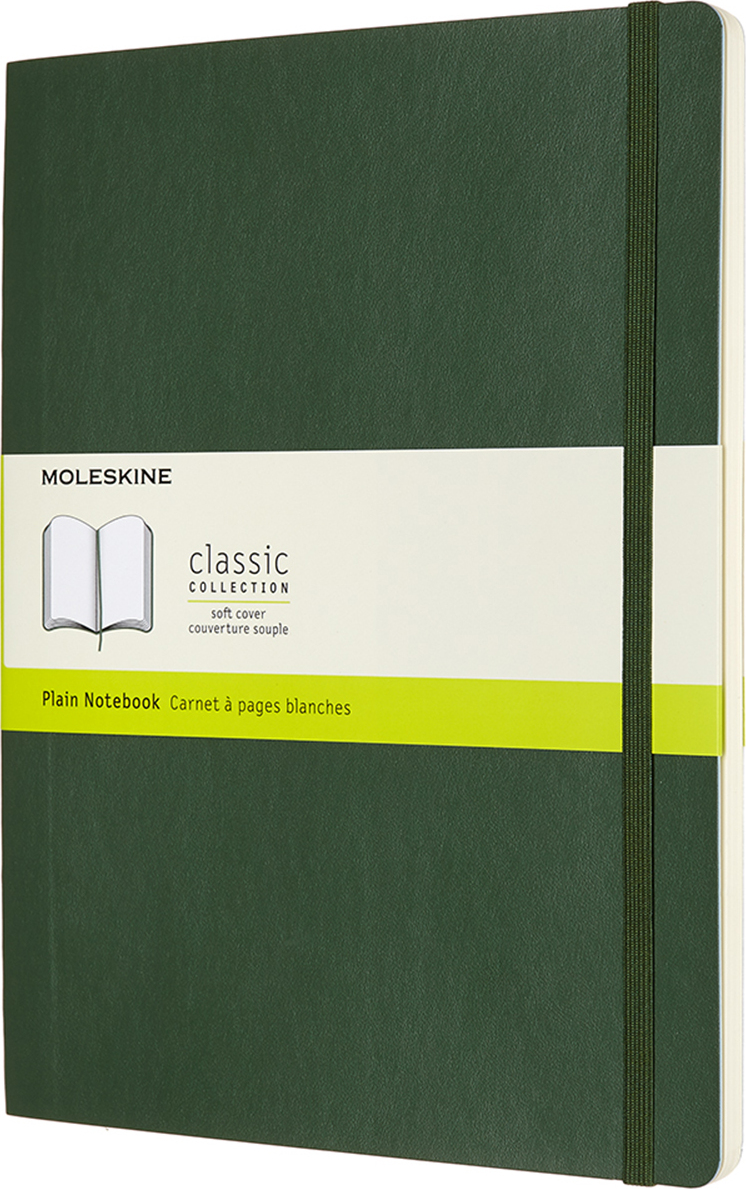 Moleskine Classic Blanko Notizbuch XL 192 Seiten Waldgrün weicher Einband