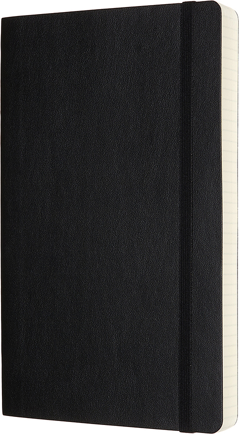 Moleskine Classic Carnet à couverture souple, quadrillé, 400 pages, taille L, noir
