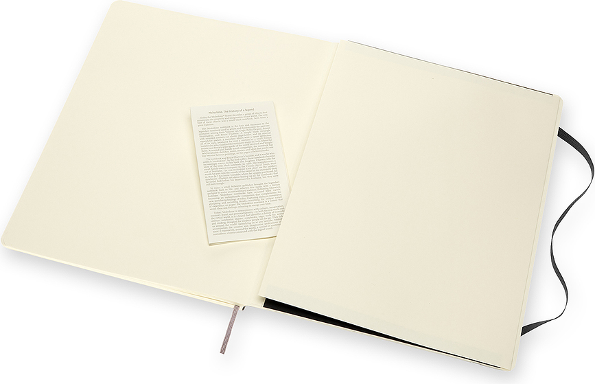 Moleskine Classic Carnet à pages lisses souple, XXL, 192 pages, noir