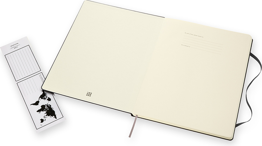 Moleskine Classic Carnet à points XXL, 192 pages, couverture rigide, noir