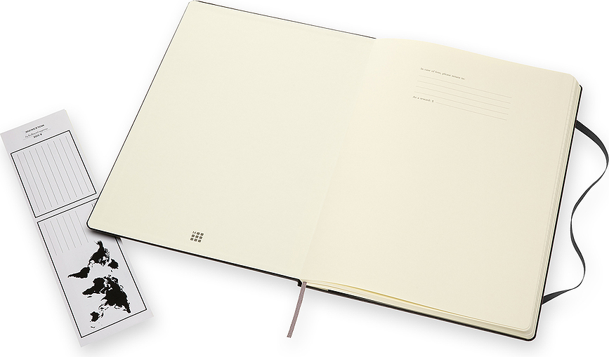 Moleskine Classic Carnet ligné, couverture rigide, format A4, 192 pages, noir