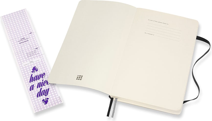 Moleskine Classic Carnet ligné, couverture souple, L, 400 pages, noir