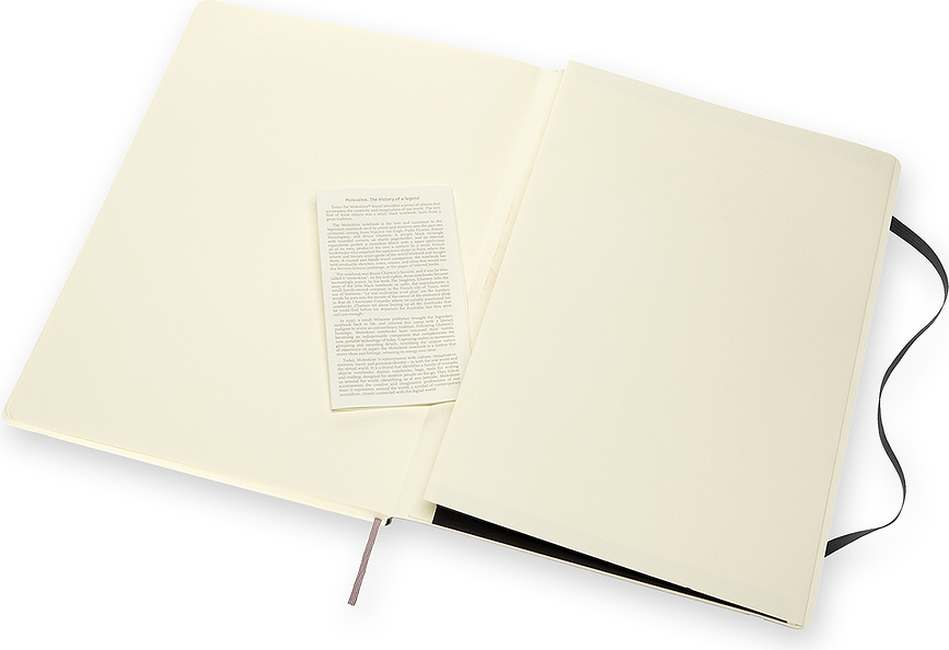 Moleskine Classic Carnet lisse, A4, 192 pages, noir, couverture souple