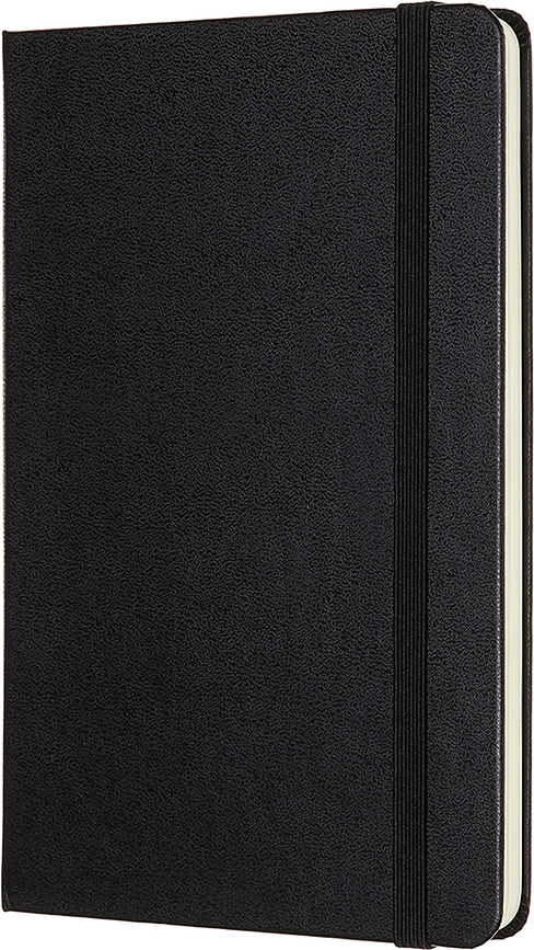 Moleskine Classic M Carnet uni, 208 pages, couverture rigide, noir