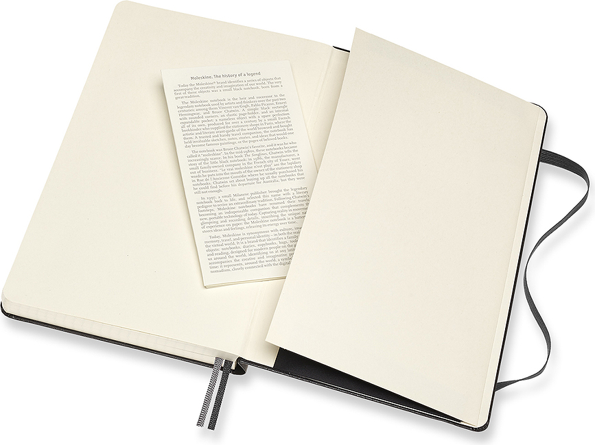 Moleskine Classic L Σημειωματάριο με τετράγωνα, 400 σελίδες, σκληρό εξώφυλλο, μαύρο