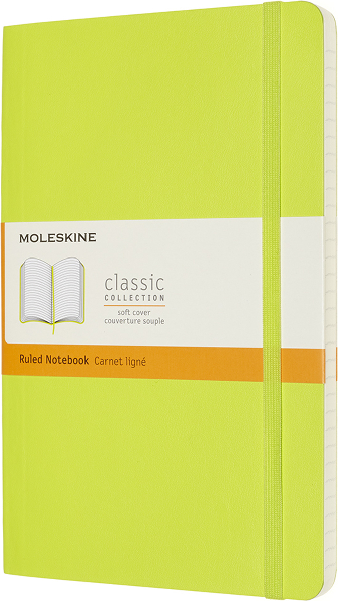 Moleskine Classic Liniertes Notizbuch L 192 Seiten mit weichem Einband Limette