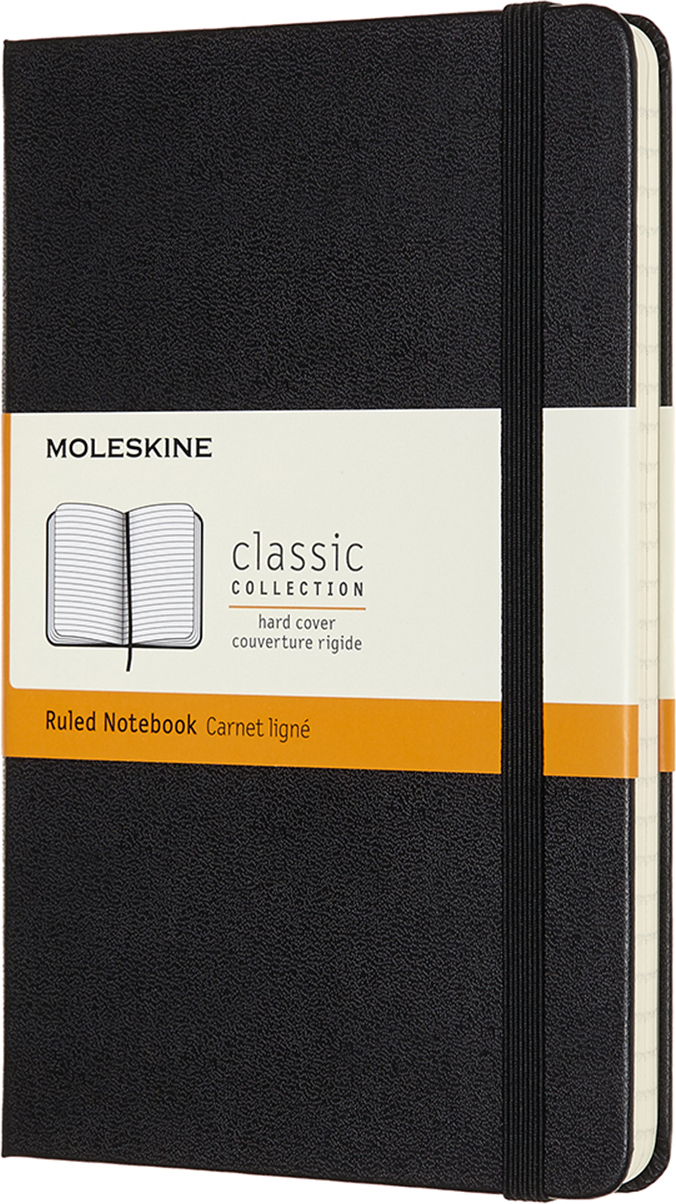 Moleskine Classic Liniertes Notizbuch M 208 Seiten schwarz harter Einband