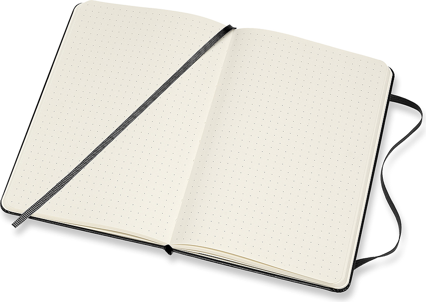 Moleskine Classic Zvezek pikčast, M, 208 strani, safirni, trda vezava