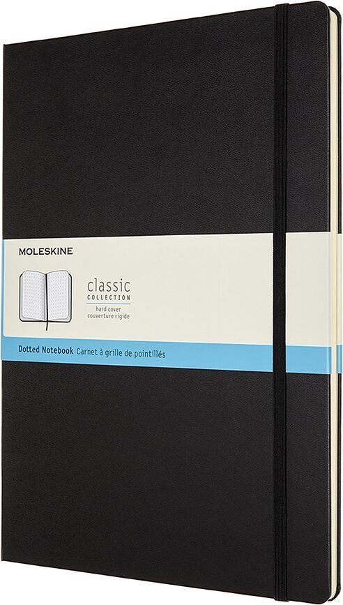 Moleskine Classic Märkmeraamatud A4 192 lehekülge mustad täppidega kõvad köited