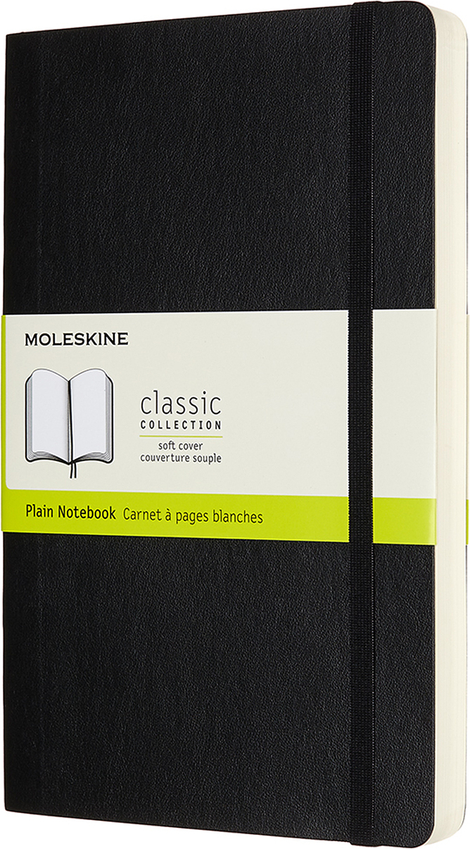 Moleskine Classic Märkmeraamatud L 400 lehekülge mustad siledad pehmed köited