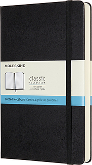 Moleskine Classic Märkmeraamatud L 400 lehekülge mustad täppidega kõvad köited
