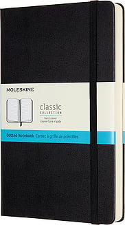 Moleskine Classic Märkmeraamatud L 400 lehekülge mustad täppidega kõvad köited