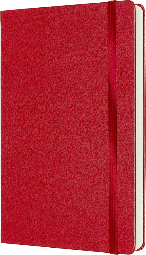 Moleskine Classic Märkmeraamatud L 400 lehekülge punased paelaga kõvad köited