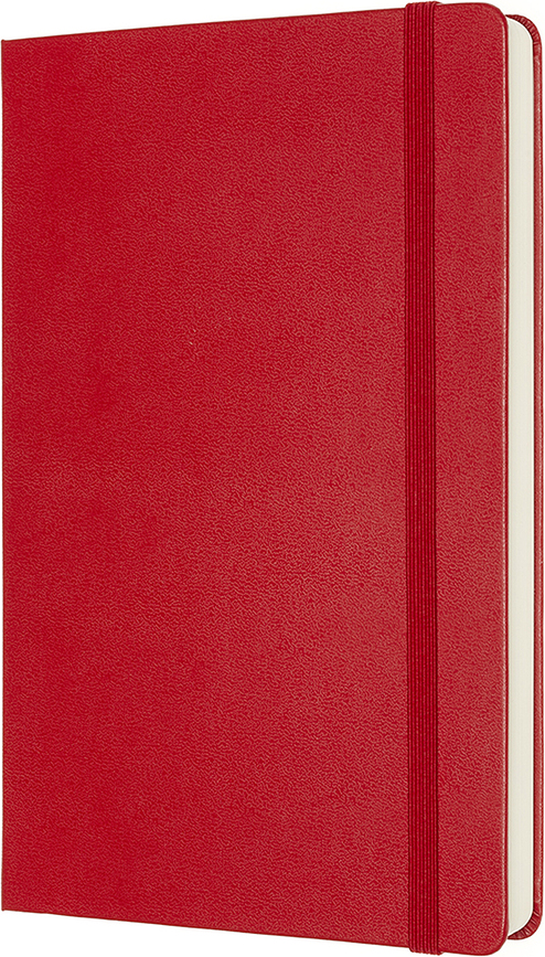 Moleskine Classic Märkmeraamatud L 400 lehekülge punased siledad kõvad köited