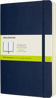 Moleskine Classic Märkmeraamatud L 400 lehekülge sinised siledad pehmed köited