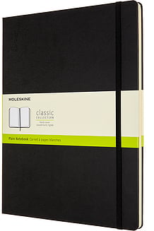 Moleskine Classic Märkmeraamatud XXL 192 lehte mustad siledad kõvad köited