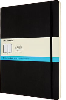 Moleskine Classic Märkmeraamatud XXL 192 lehte mustad täppidega pehmed köited