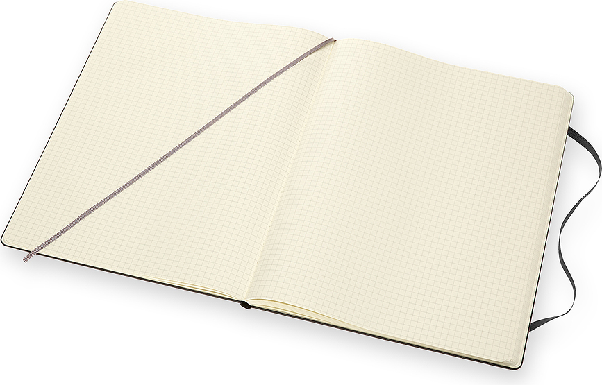 Moleskine Classic Notes Beležnica karirana, trda vezava, XXL, 192 strani, črna