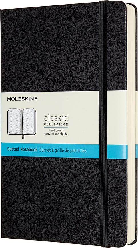 Moleskine Classic Notizbuch L 400 Seiten schwarz gepunktet harter Einband