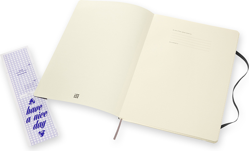 Moleskine Classic Σημειωματάριο καρό, μαλακό εξώφυλλο, A4, 192 σελίδες, μαύρο