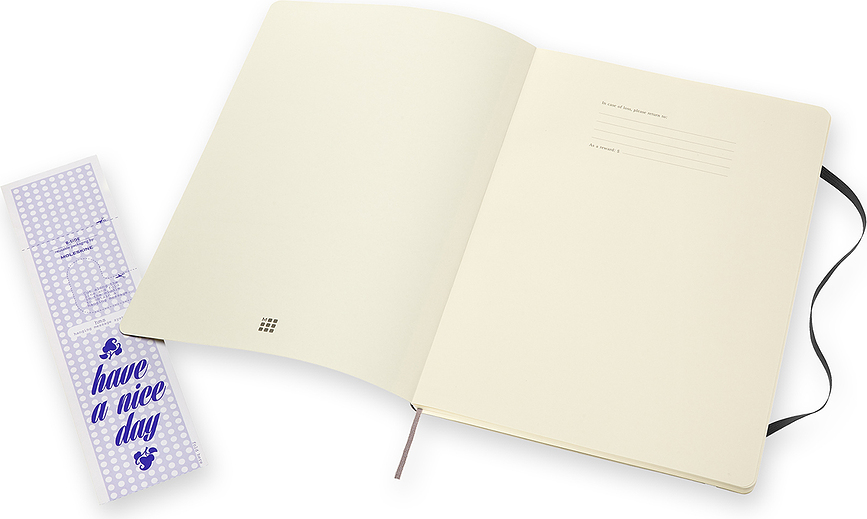 Moleskine Classic Σημειωματάριο λείο, A4, 192 σελίδες, μαύρο, μαλακό εξώφυλλο