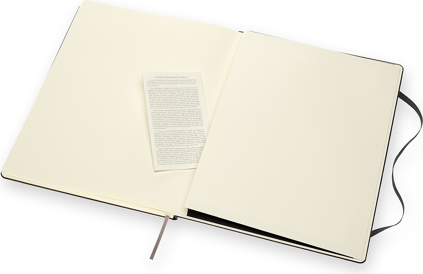 Moleskine Classic Σημειωματάριο λευκό, σκληρό εξώφυλλο, XXL, 192 σελίδες, μαύρο