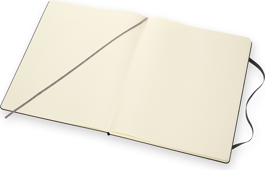 Moleskine Classic Σημειωματάριο λευκό, σκληρό εξώφυλλο, XXL, 192 σελίδες, μαύρο
