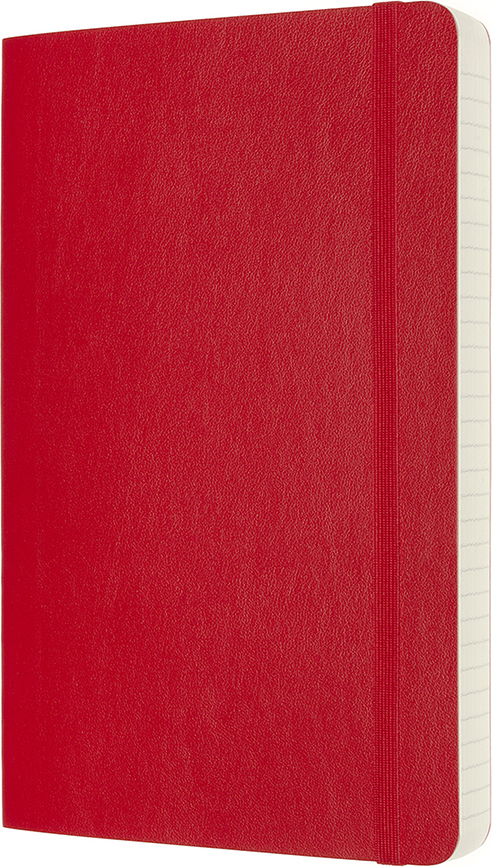 Moleskine Classic Σημειωματάριο με γραμμές, L, 400 σελίδες, μαύρο, μαλακό εξώφυλλο