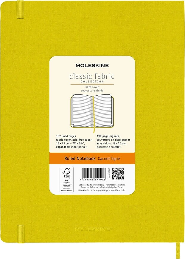 Moleskine Classic XL Bilježnica na crte 192 stranice narančasta tvrdi uvez