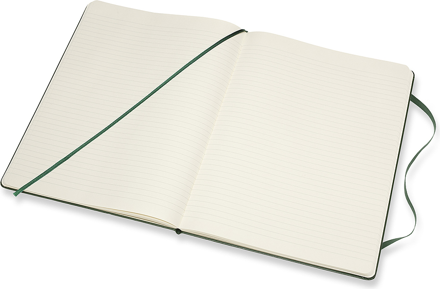 Moleskine Classic XL Bilježnica s crtama 192 stranice tvrdi uvez šumsko zelena