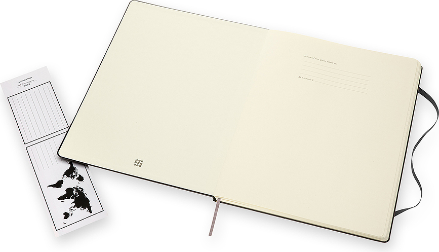 Moleskine Classic XXL Beležnica črtasta, trda vezava, 192 strani, črna