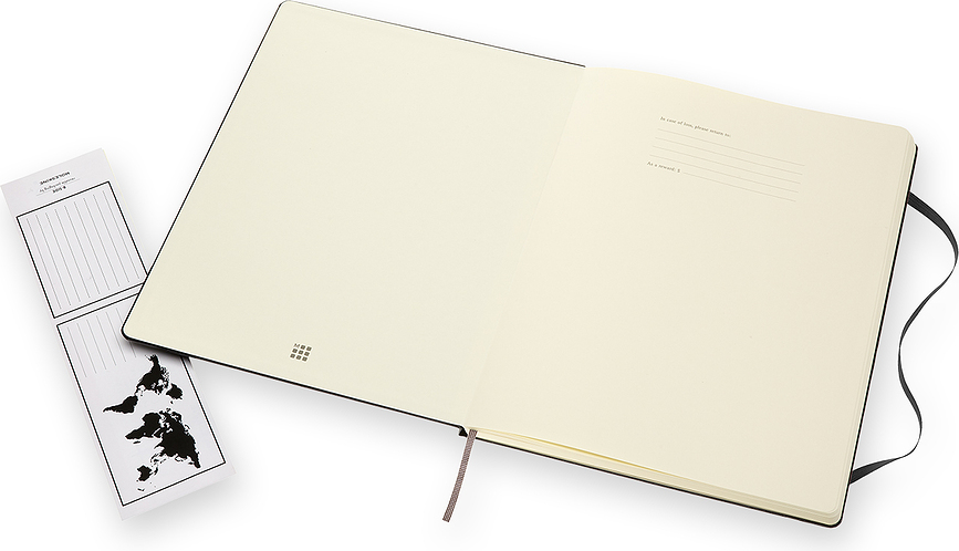 Moleskine Classic XXL Beležnica gladka, 192 strani, črna, trda vezava