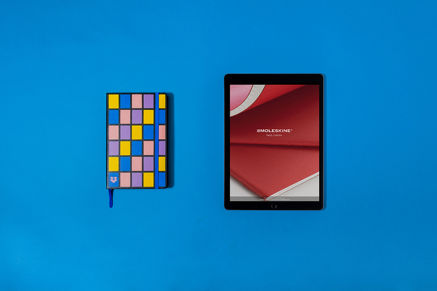 Moleskine Dropbox Smart Carnet ligné, taille L, à couverture rigide