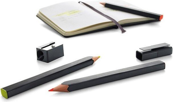 Moleskine Fluo Surligneurs avec taille-crayon, Lot de 2