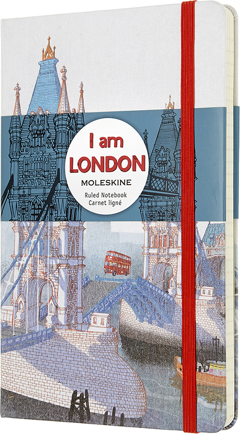 Moleskine I am London Vonalas jegyzetfüzet L limitált edíció